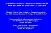 URBANIZATION IMPACTS ON STREAM NUTRIENT CONCENTRATIONS IN THE SEATTLE REGION