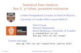 Statistical Data Analysis:  Lecture 3