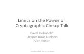 Limits on the Power of  Cryptographic Cheap Talk