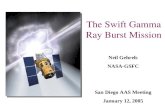 The Swift Gamma Ray Burst Mission