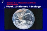 Week 10 Biomes / Ecology