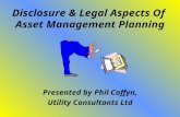Disclosure & Legal Aspects Of  Asset Management Planning