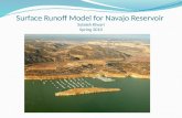Surface Runoff Model  for Navajo Reservoir  Solaleh  Khezri Spring 2010