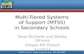 Multi-Tiered Systems of Support (MTSS) in Secondary Schools