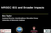 MRSEC IEG and Broader Impacts