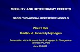 MOBILITY AND HETEROGAMY EFFECTS SOBEL’S DIAGONAL REFERENCE MODELS Wout Ultee