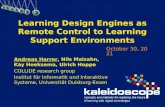 Learning Design Engines as Remote Control to Learning Support Environments