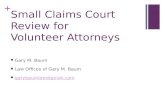 Small Claims Court Review for  Volunteer Attorneys