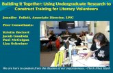 Building it Together: Using Undergraduate Research to Construct Training for Literacy Volunteers