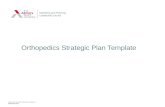 Orthopedics Strategic Plan Template