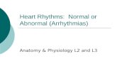 Heart Rhythms:  Normal or Abnormal (Arrhythmias)