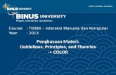 Pengkayaan Materi : Guidelines, Principles, and Theories -> COLOR