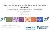 Better Science with Sex and gender in mind Shifting  the paradigm in HIV  research