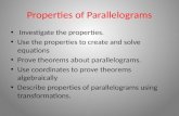 Properties of Parallelograms