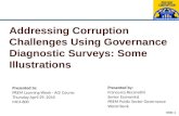 Addressing Corruption Challenges Using Governance Diagnostic Surveys: Some Illustrations