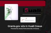 Grants s2s in Kuali  Coeus Presented by Jessica Peck (University of Arizona)