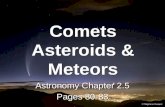 Comets Asteroids & Meteors