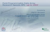 Field-Programmable Gate Array Research Speeds HPC  “ up to 100X ”