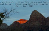 Sherann and Bruce’s trip to Zion, Bryce and Capital Reef
