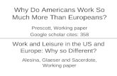 Work and Leisure in the US and Europe: Why so Different?
