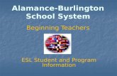 Alamance-Burlington School System Beginning Teachers