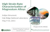High Strain-Rate Characterization of Magnesium Alloys