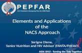 Elements and Applications  of the  NACS Approach Serigne Diene,