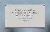 Understanding Performance Metrics of Processors