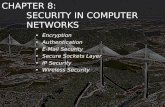 CHAPTER 8: SECURITY IN COMPUTER NETWORKS