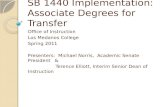 SB 1440 Implementation: Associate Degrees for Transfer