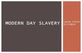 Modern day slavery