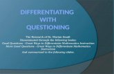 Differentiating  with Questioning