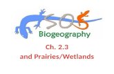 Ch. 2.3 and Prairies/Wetlands