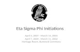 Eta Sigma Phi  Initiations