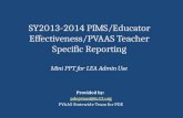 Provided by:  pdepvaas@iu13 PVAAS Statewide Team for PDE
