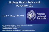 Urology Health Policy and Advocacy 101