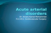Acute arterial disorders