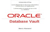 Database Vault Marco Alamanni