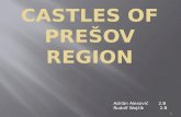 Castles of  prešov  region