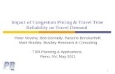 Impact of Congestion Pricing & Travel Time Reliability on Travel Demand