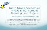 Ninth Grade Academies (NGA) Enhancement Development Project