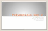 Polynomials Day 2