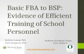 Basic FBA to BSP: Evidence of Efficient Training of School Personnel