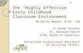 The “Highly Effective”  Early Childhood Classroom Environment