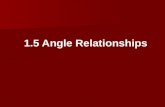 1.5 Angle Relationships