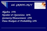 Algebra  35% Number & Operations  28% Geometry Measurement  19% Data Analysis & Probability 18%