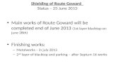 Shielding  of Route  Goward Status  – 25  June  2013