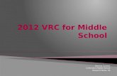 2012 VRC for Middle School