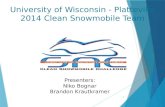 University of Wisconsin - Platteville 2014 Clean Snowmobile Team