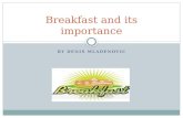 Breakfast and its importance
